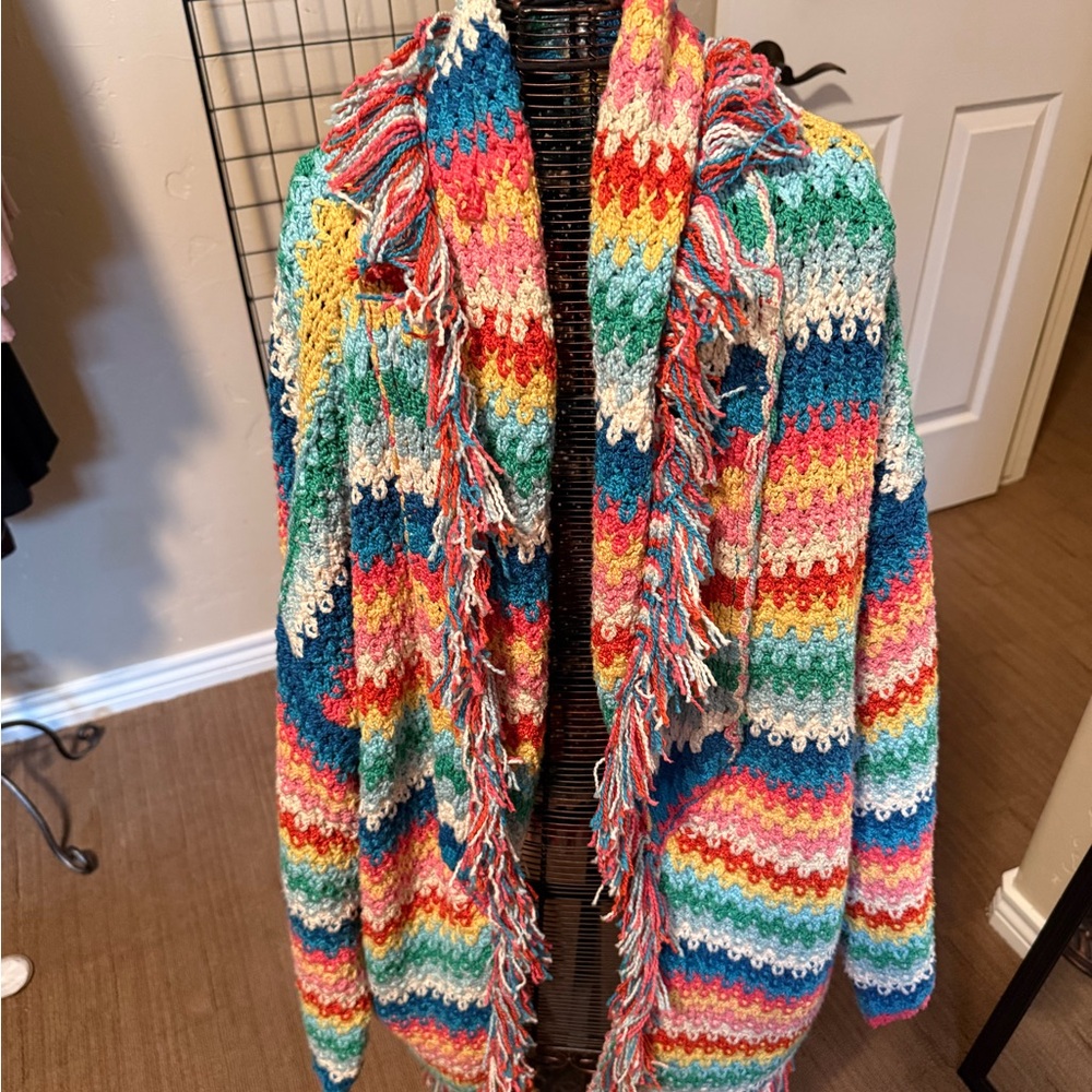 Alanui Colorful Striped Cotton Women's Sweater